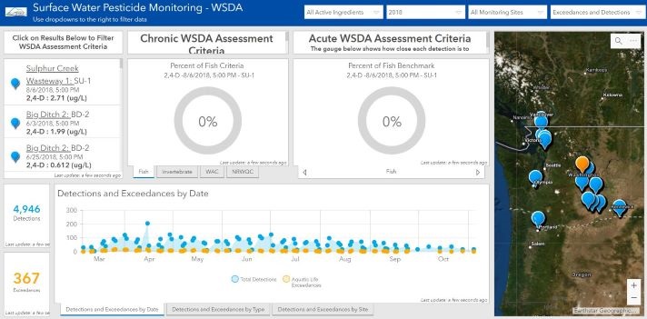 Surface Water Monitoring web map thumbnail and link