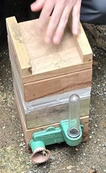 Stingless bee hive.